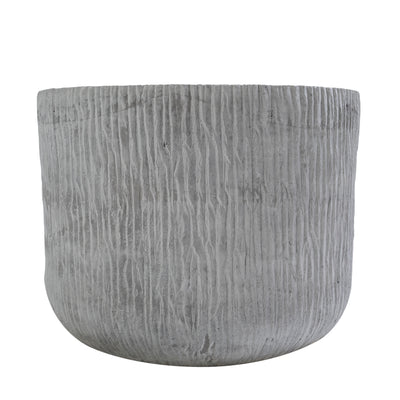 Ghiveci plante H29xD37 cm. gri ciment