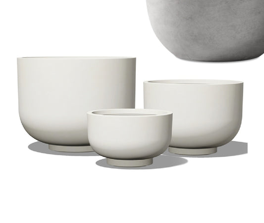 Ghiveci plante H30xD45 cm gri