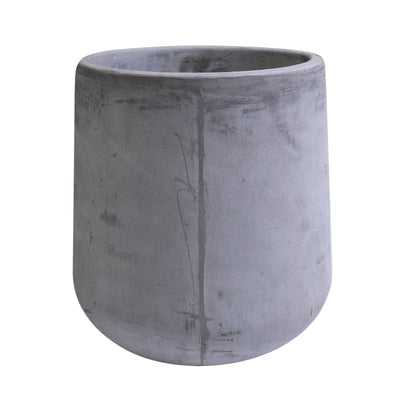 Ghiveci plante H34xD33 cm. gri ciment