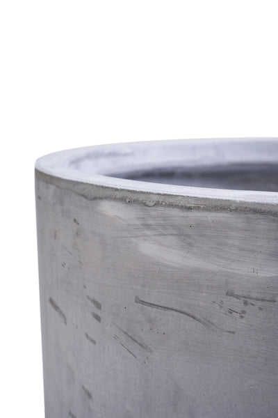 Ghiveci plante H34xD39.5 cm. gri ciment