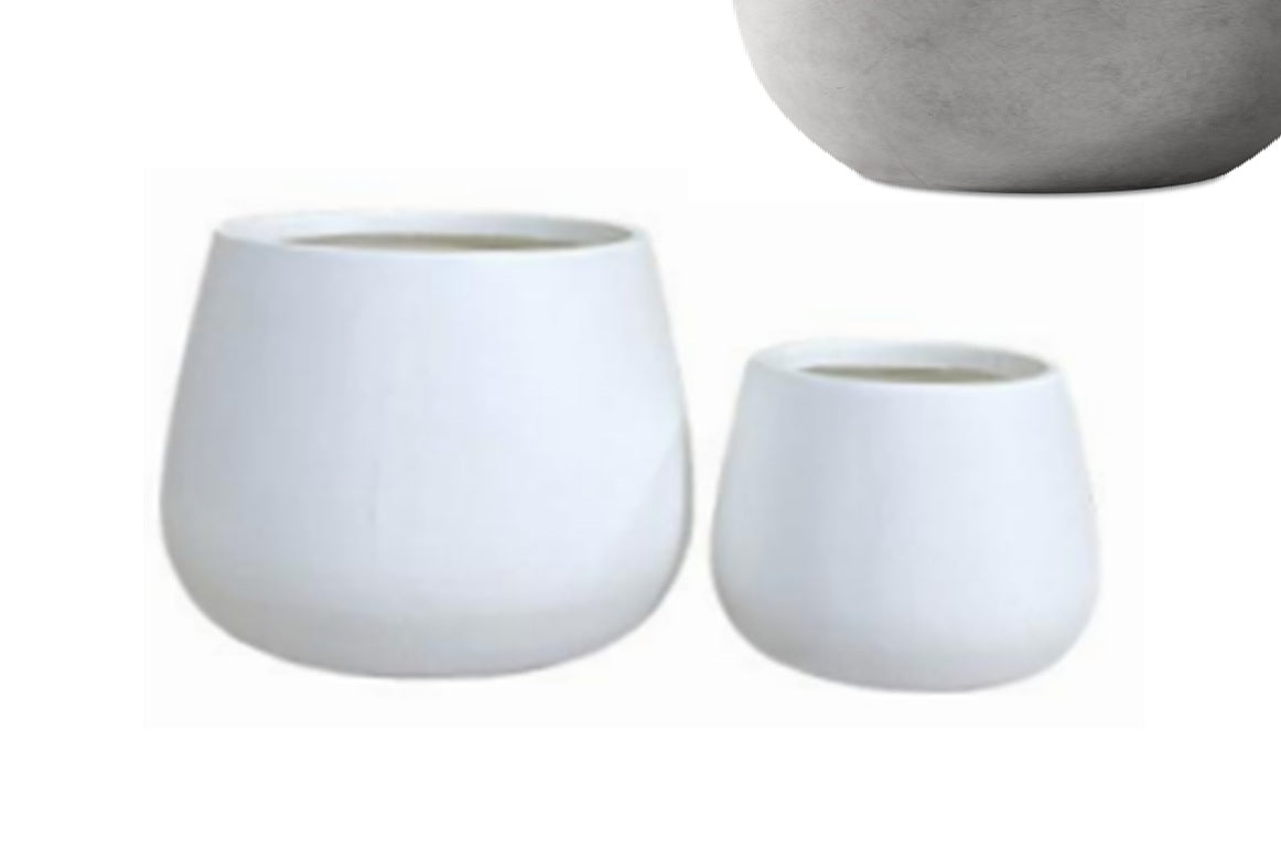 Ghiveci plante H35xD46 cm gri