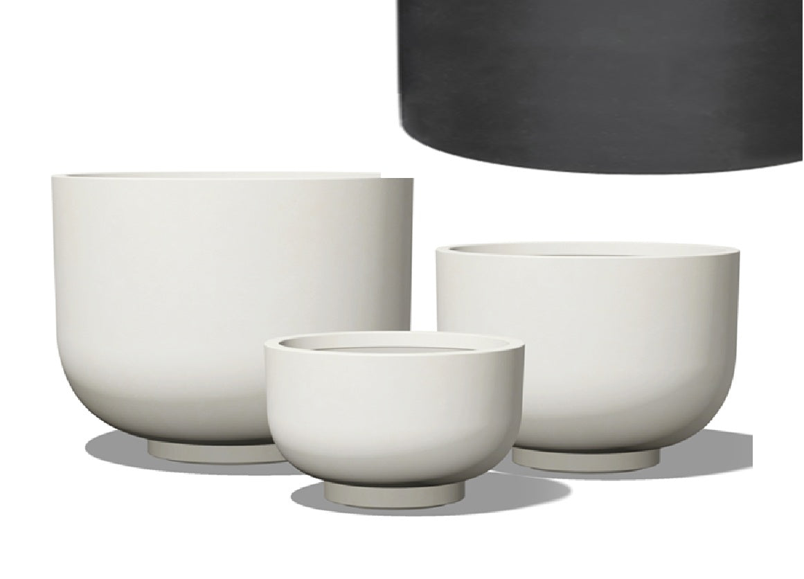 Ghiveci plante H40xD55 cm negru