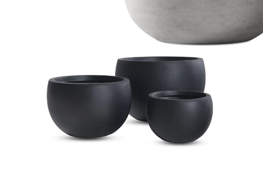 Ghiveci plante H41xD63 cm gri