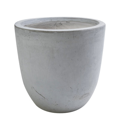 Ghiveci plante H44xD45.5 cm. gri ciment