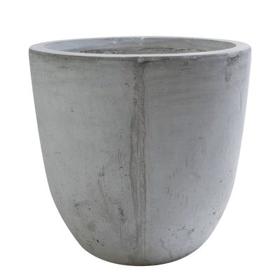 Ghiveci plante H44xD45.5 cm. gri ciment