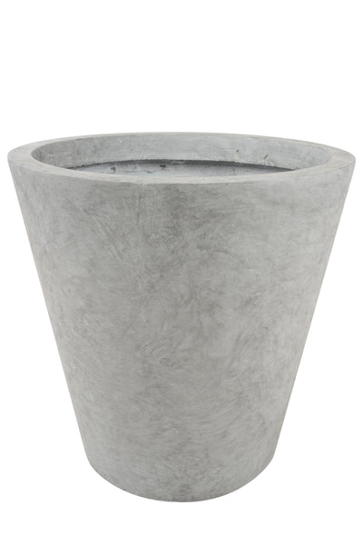 Ghiveci plante H44xD45 cm. gri ciment