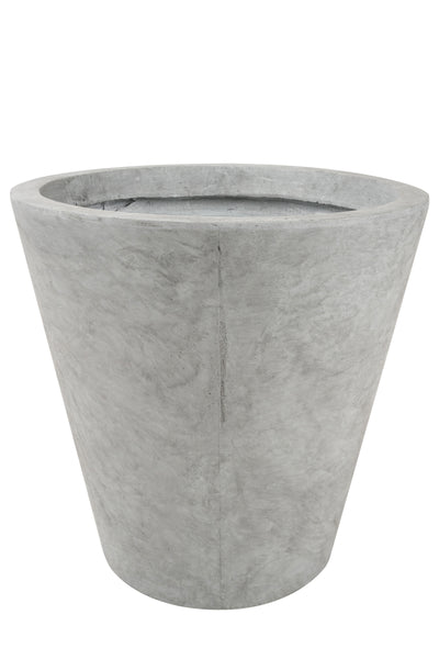 Ghiveci plante H44xD45 cm. gri ciment