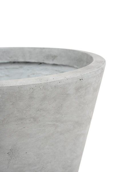 Ghiveci plante H44xD45 cm. gri ciment