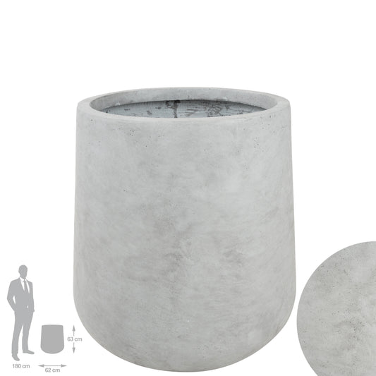 Ghiveci plante H63xD62 cm.gri ciment