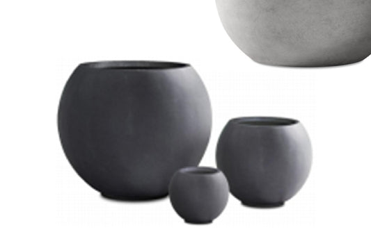 Ghiveci plante H68xD80 cm gri