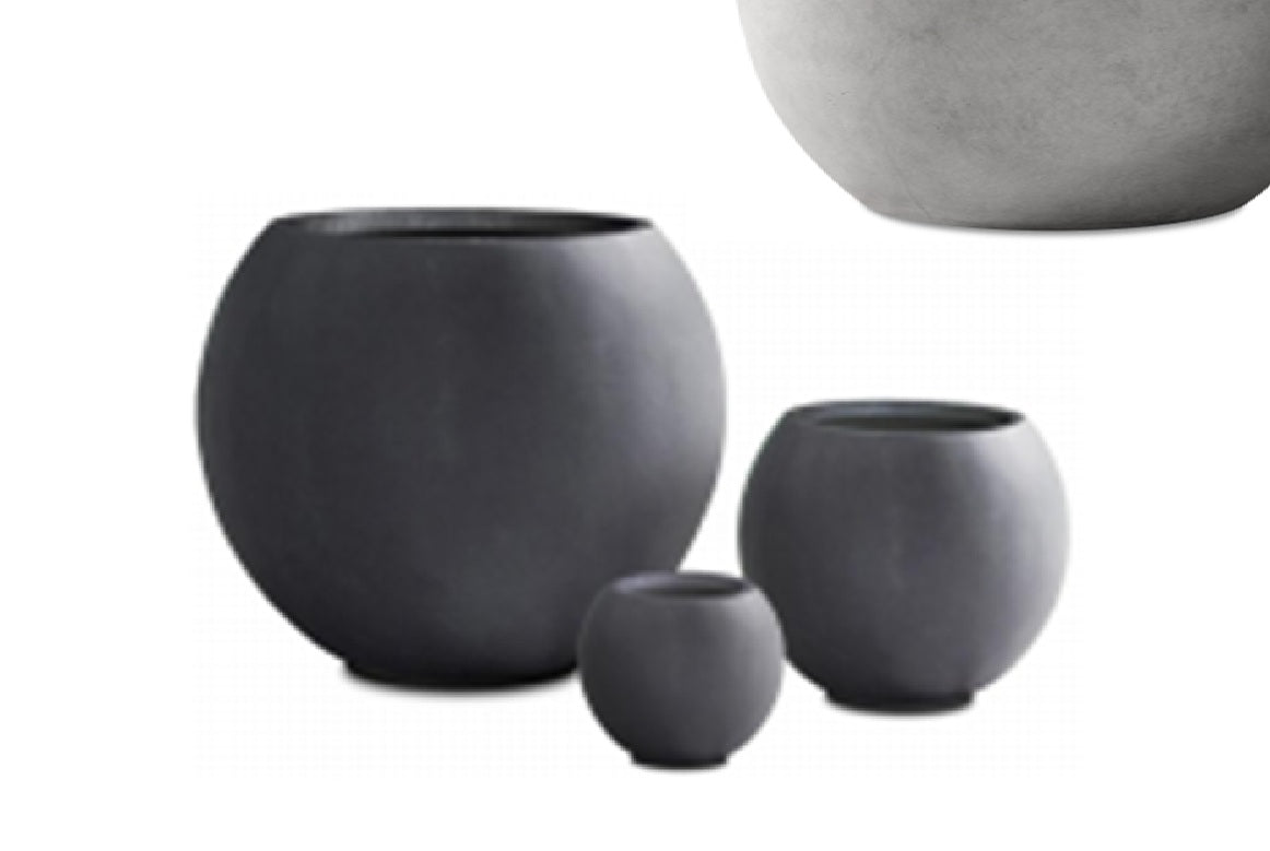 Ghiveci plante H68xD80 cm gri