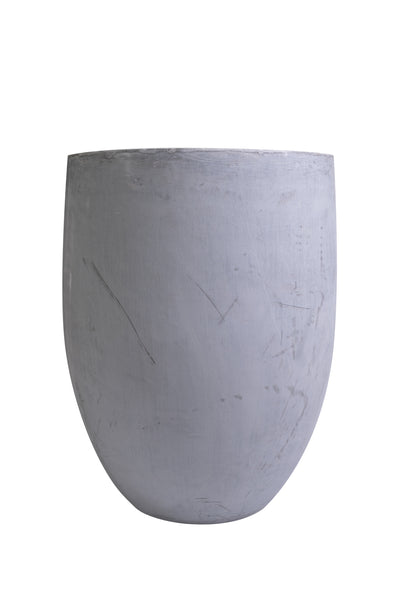 Ghiveci plante H81xD70 cm. gri ciment