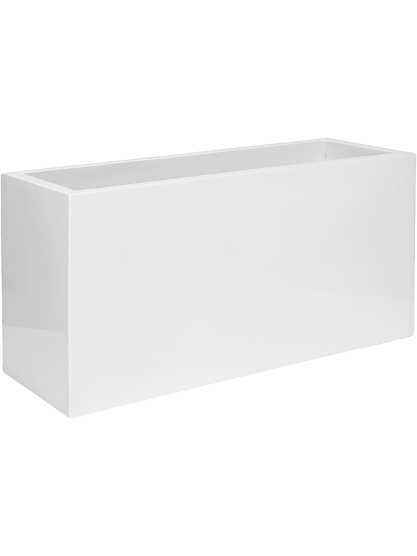 Ghiveci plante L100xW40xH50cm Fiberstone Jort M Glossy White