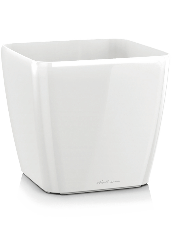 Ghiveci plante L28xW28xH26cm Lechuza Quadro White