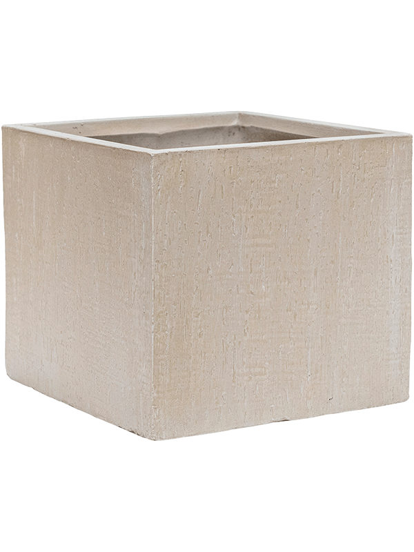 Ghiveci plante L30xW30xH27cm Baq Raindrop Cube Beige