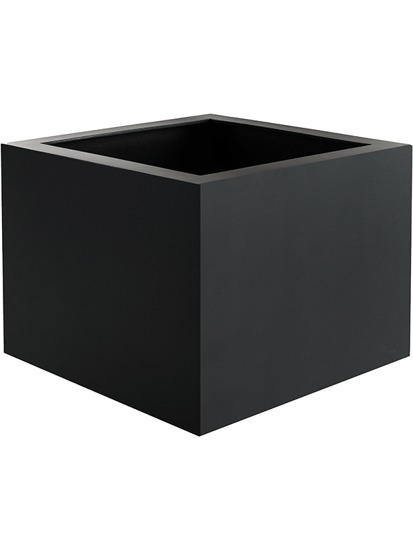 Ghiveci plante L30xW30xH30cm Argento Cube Black