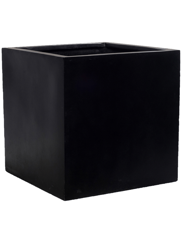 Ghiveci plante L30xW30xH30cm Fiberstone Block S Black