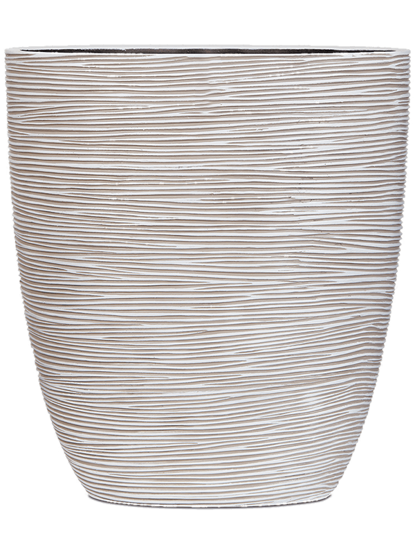 Ghiveci plante L33xW15xH36cm Capi Nature Rib Planter Oval Ivory