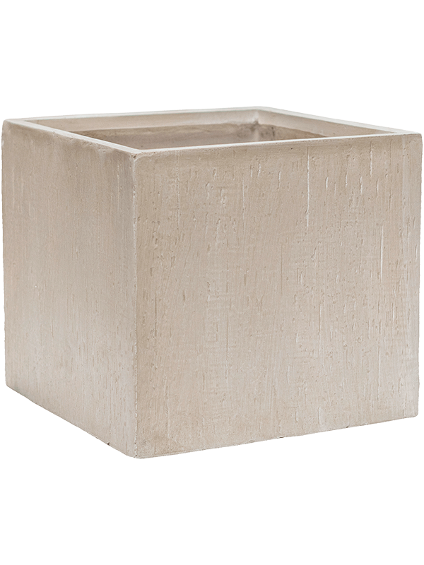 Ghiveci plante L40xW40xH36cm Baq Raindrop Cube Beige