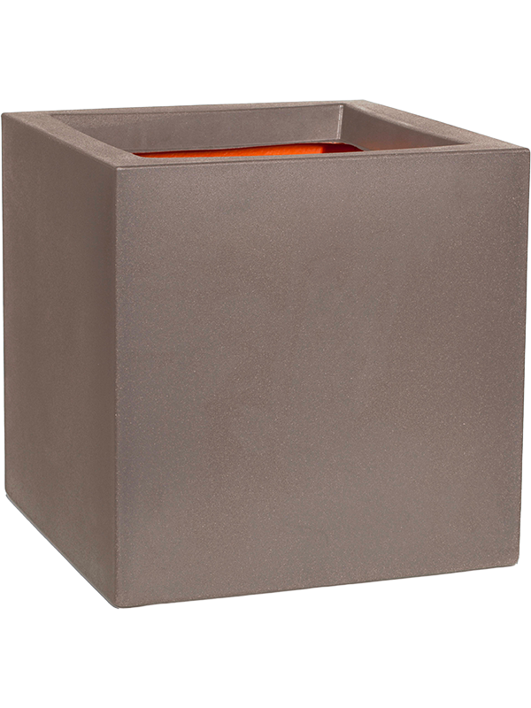 Ghiveci plante L40xW40xH40cm Capi Urban Smooth NL Square Warm Taupe