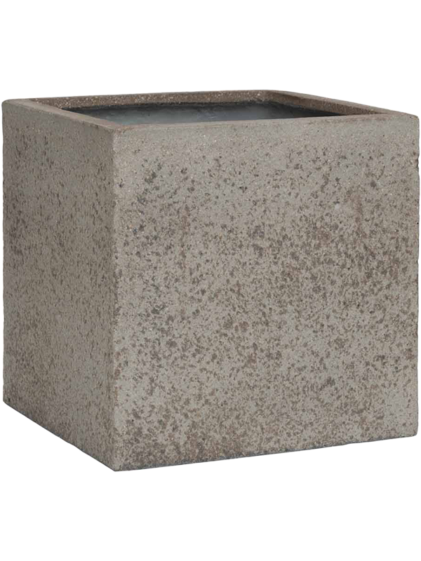 Ghiveci plante L40xW40xH40cm Cement & Stone Block M Dioriet Grey