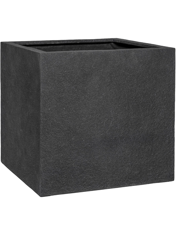 Ghiveci plante L40xW40xH40cm Granite Block M Midnight Black