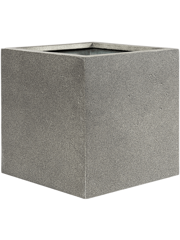 Ghiveci plante L40xW40xH40cm Grigio Cube With Wheels Natural Concrete