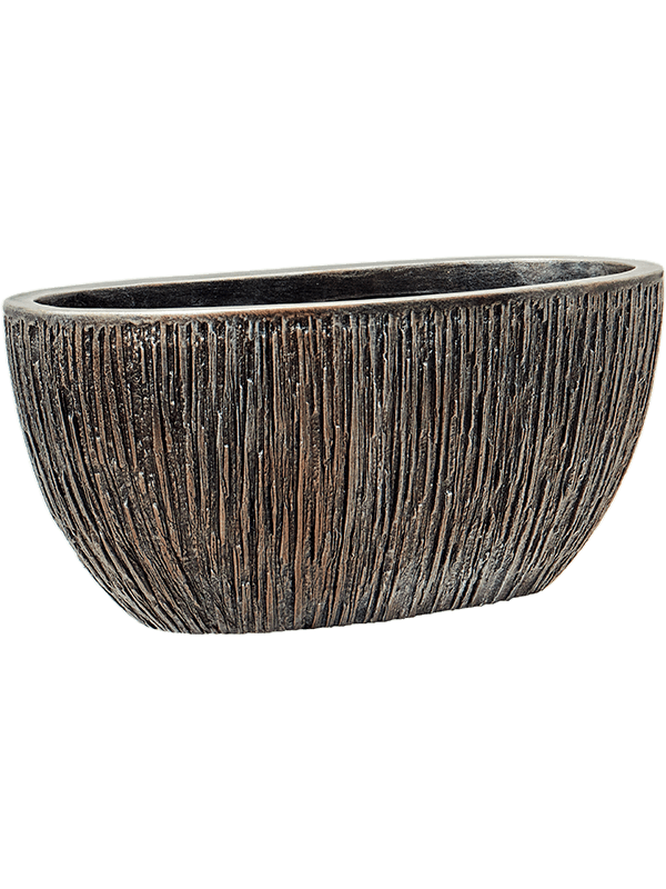 Ghiveci plante L45xW20xH20cm Baq Luxe Lite Universe Waterfall Oval Bronze