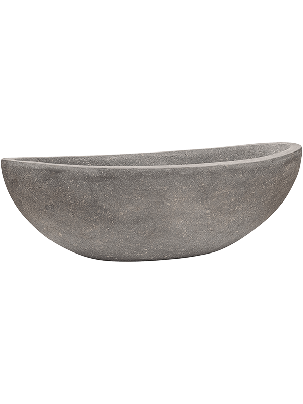 Ghiveci plante L46xW20xH13cm Baq Polystone Plain Boat Grey