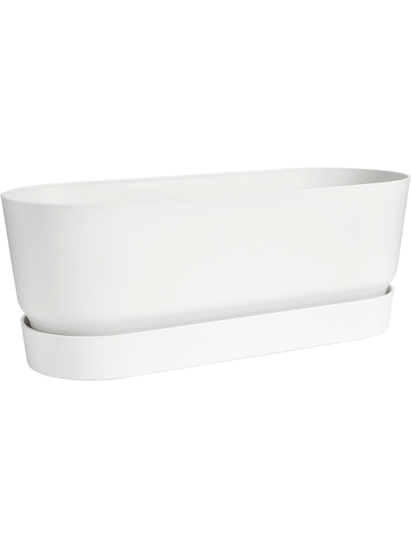 Ghiveci plante L48xW19xH17cm Greenville Trough Long White