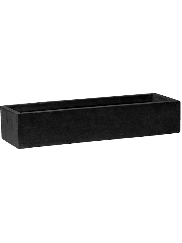 Ghiveci plante L50xW15xH9cm Fiberstone Balcony Slim Low S Black