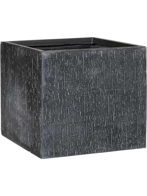 Ghiveci plante L50xW50xH45cm Baq Raindrop Cube Anthracite