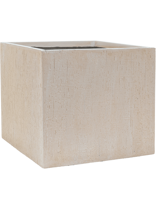 Ghiveci plante L50xW50xH45cm Baq Raindrop Cube Beige