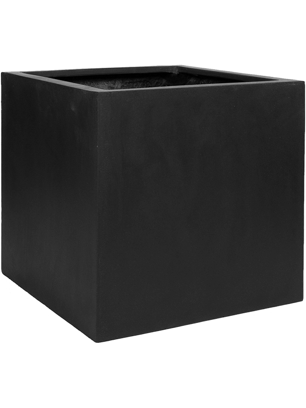 Ghiveci plante L50xW50xH50cm Fiberstone Block L Black