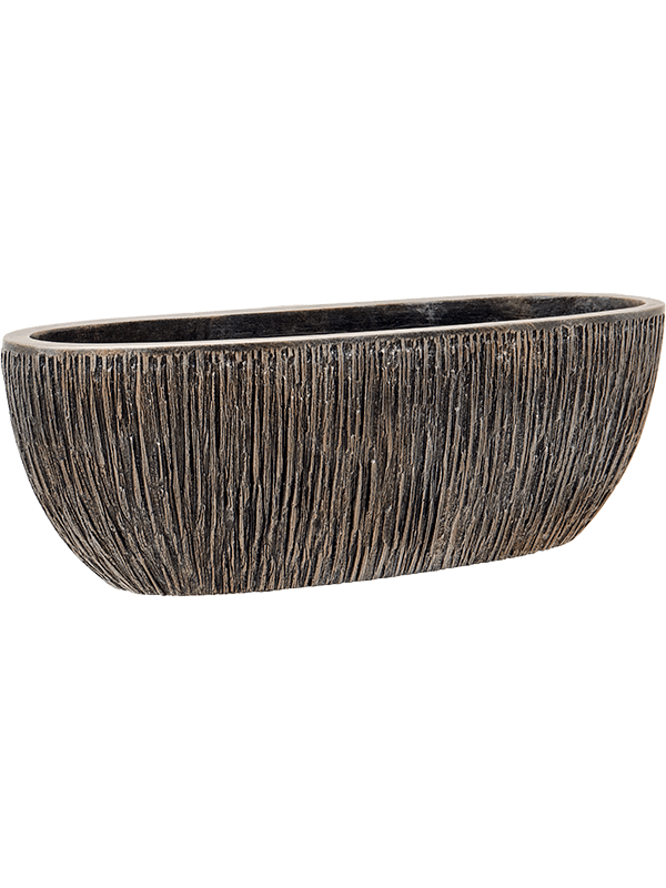 Ghiveci plante L60xW20xH20cm Baq Luxe Lite Universe Waterfall Oval Bronze