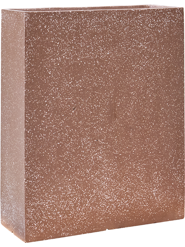 Ghiveci plante L60xW24xH74cm Baq Terrazzo Rectangle Mocha