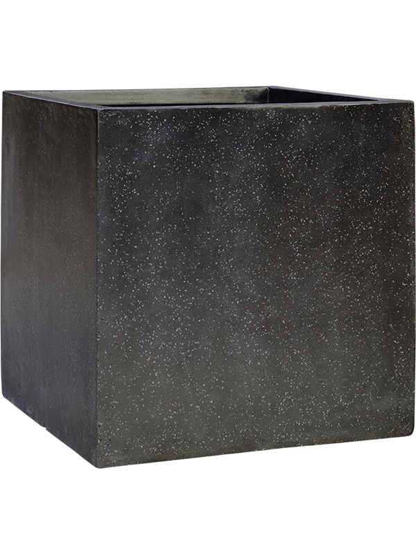 Ghiveci plante L60xW60xH60cm Baq Terrazzo Cube Black