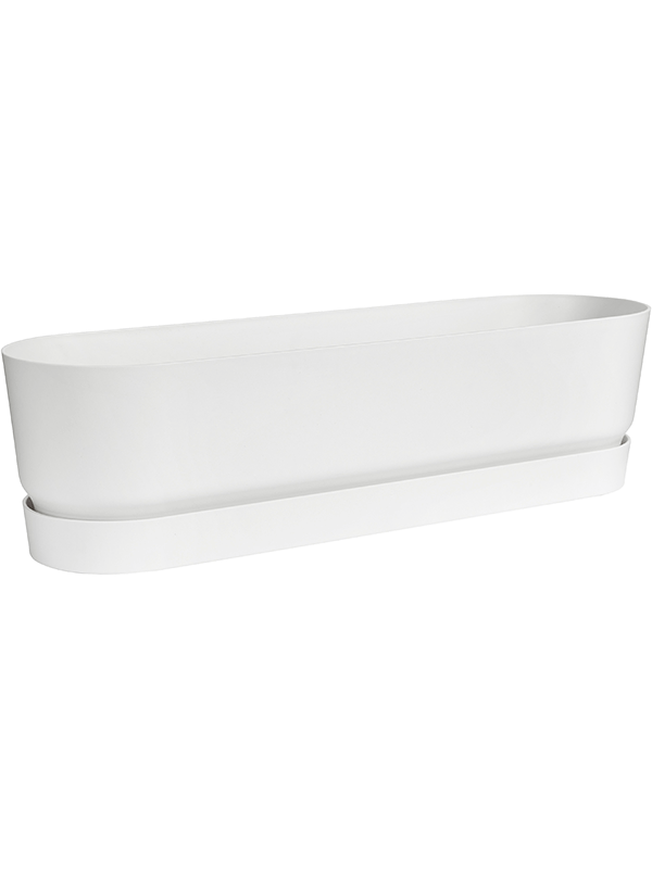 Ghiveci plante L68xW19xH18cm Greenville Trough Long White