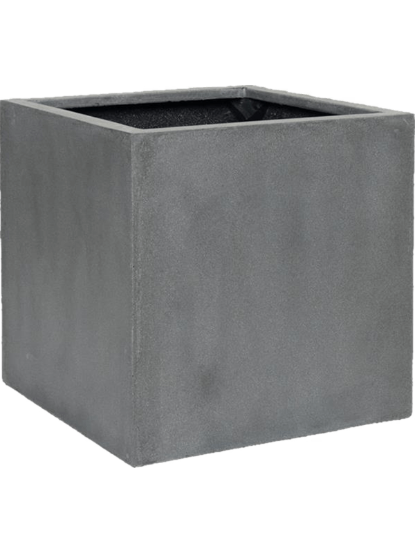 Ghiveci plante L70xW70xH70cm Fiberstone Block Grey XXL