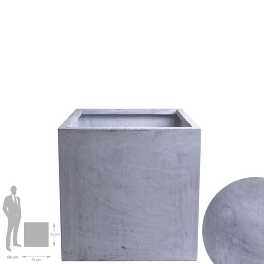 Ghiveci plante L75xW75xH75 gri
