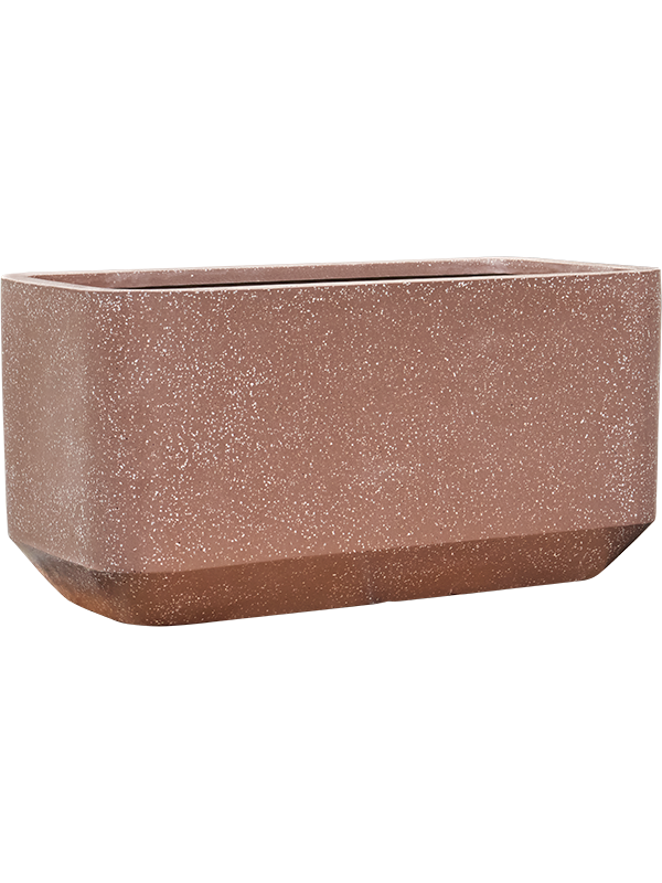 Ghiveci plante L80xW40xH40cm Baq Terrazzo Rounded Rectangle Mocha