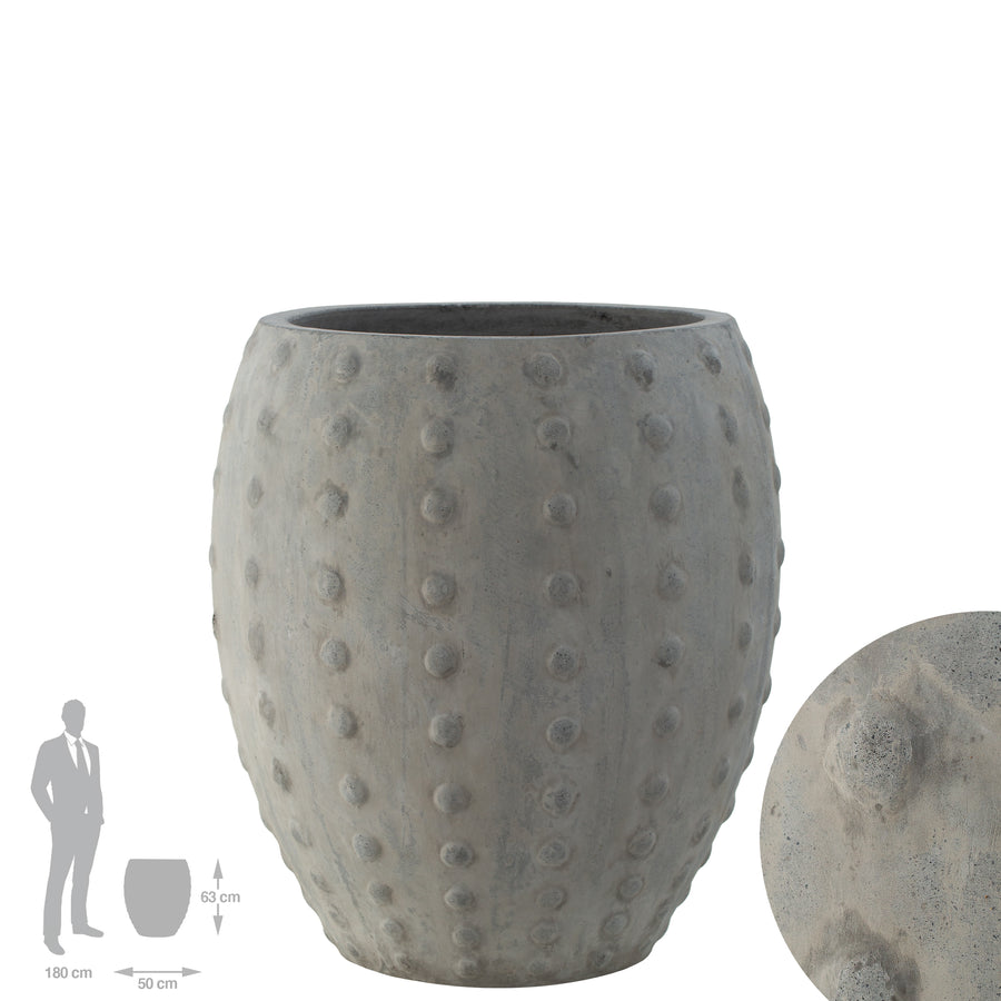 Ghiveci plante Laos D50xH63 cm gri ciment