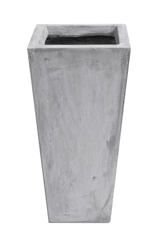 Ghiveci pt plante 19.5x19.5x39.5 cm. gri ciment
