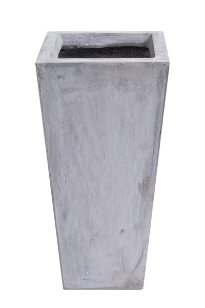 Ghiveci pt plante 19.5x19.5x39.5 cm. gri ciment