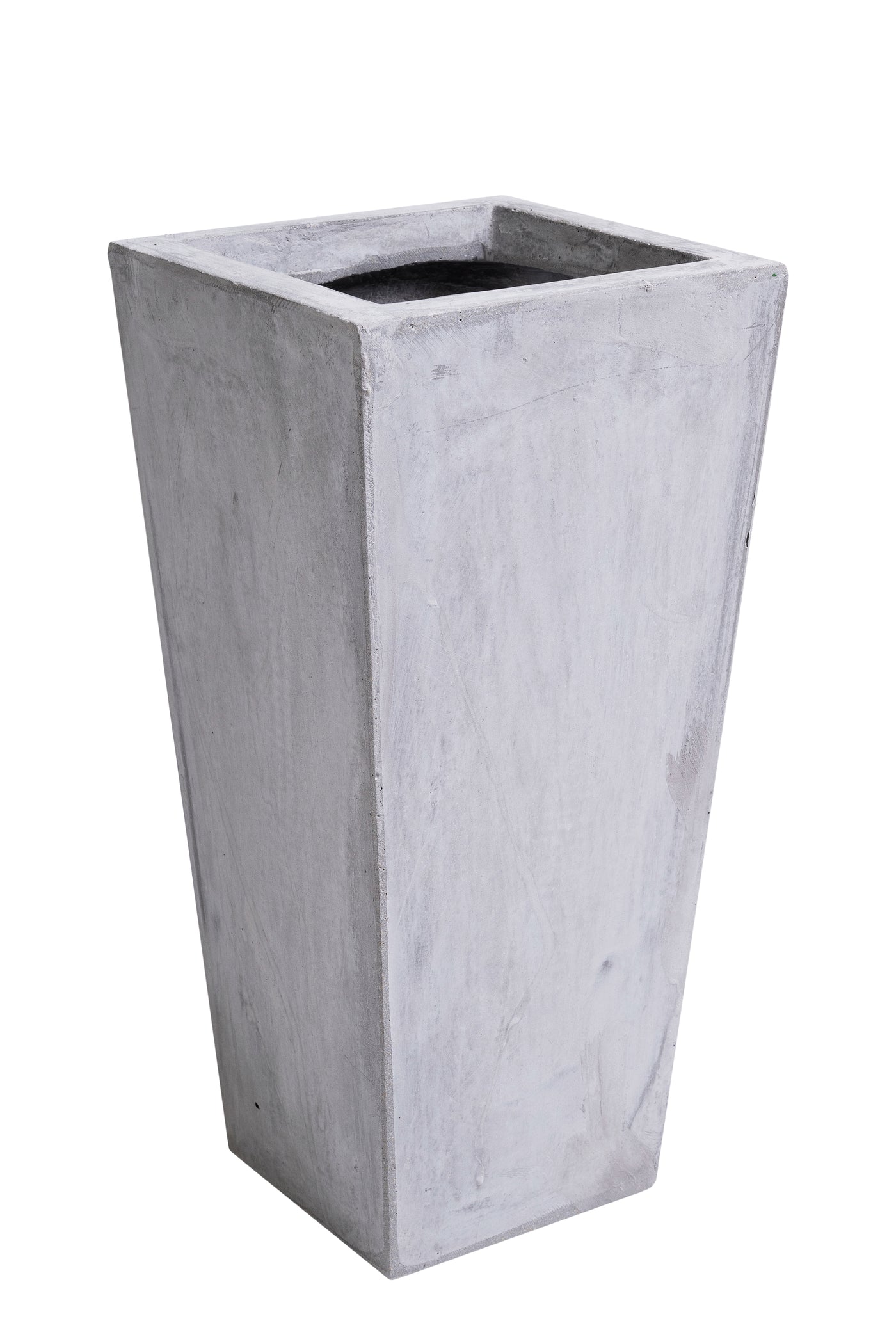 Ghiveci pt plante 19.5x19.5x39.5 cm. gri ciment