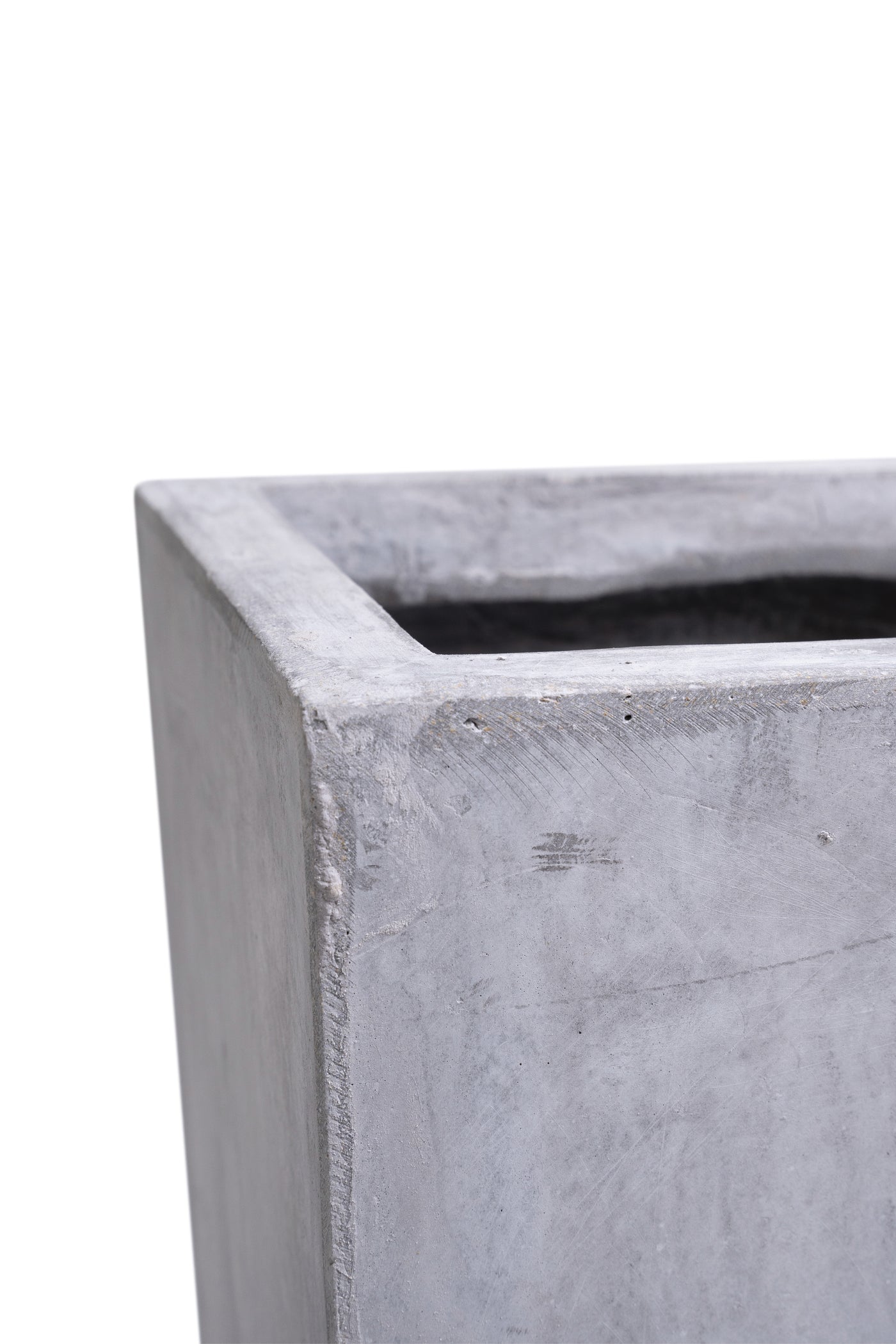 Ghiveci pt plante 19.5x19.5x39.5 cm. gri ciment