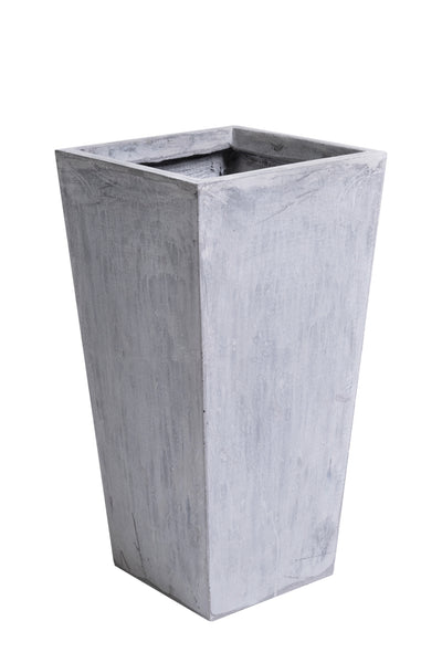 Ghiveci pt plante 24x24x47 cm. gri ciment