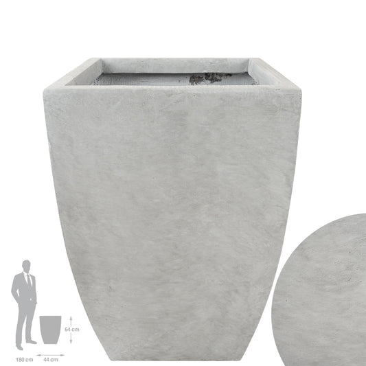 Ghiveci pt plante 44x44x64 cm. gri ciment