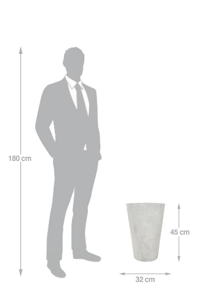 Ghiveci pt plante D32xH45 cm. gri ciment