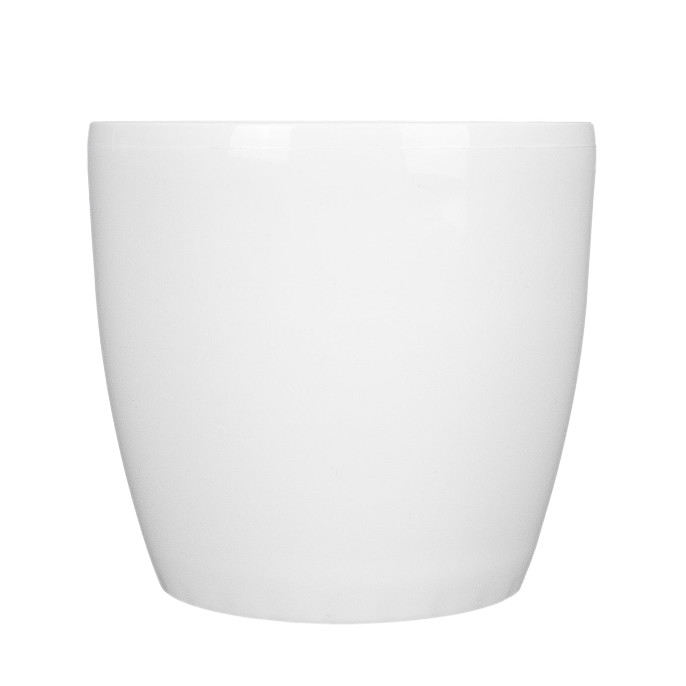 Ghiveci Rotto H12.5xD14 cm. alb lucios